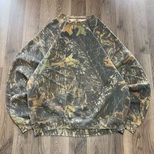 Vintage 1990s Camouflage Faded Crewneck